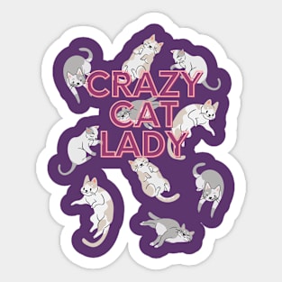 Crazy Cat Lady Sticker